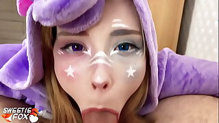 Unicorn Chunky Ass Blowjob Dig up and Hard Eat up one's heart up - POV Cosplay