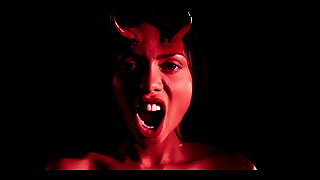 Cumflation - Hot Columbian Demon Got Hard Have sex unconnected with huge Tentacles